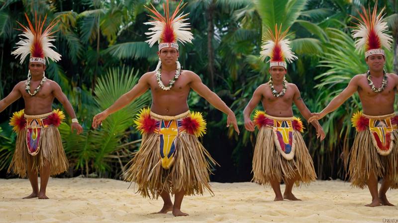 Danse traditionnelle en Polynésie
